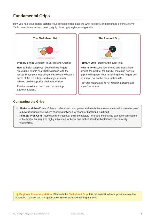Your First Spin - Grip guides page (preview)